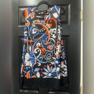 Alfani Sleeveless Dress with Floral Pattern, Size M